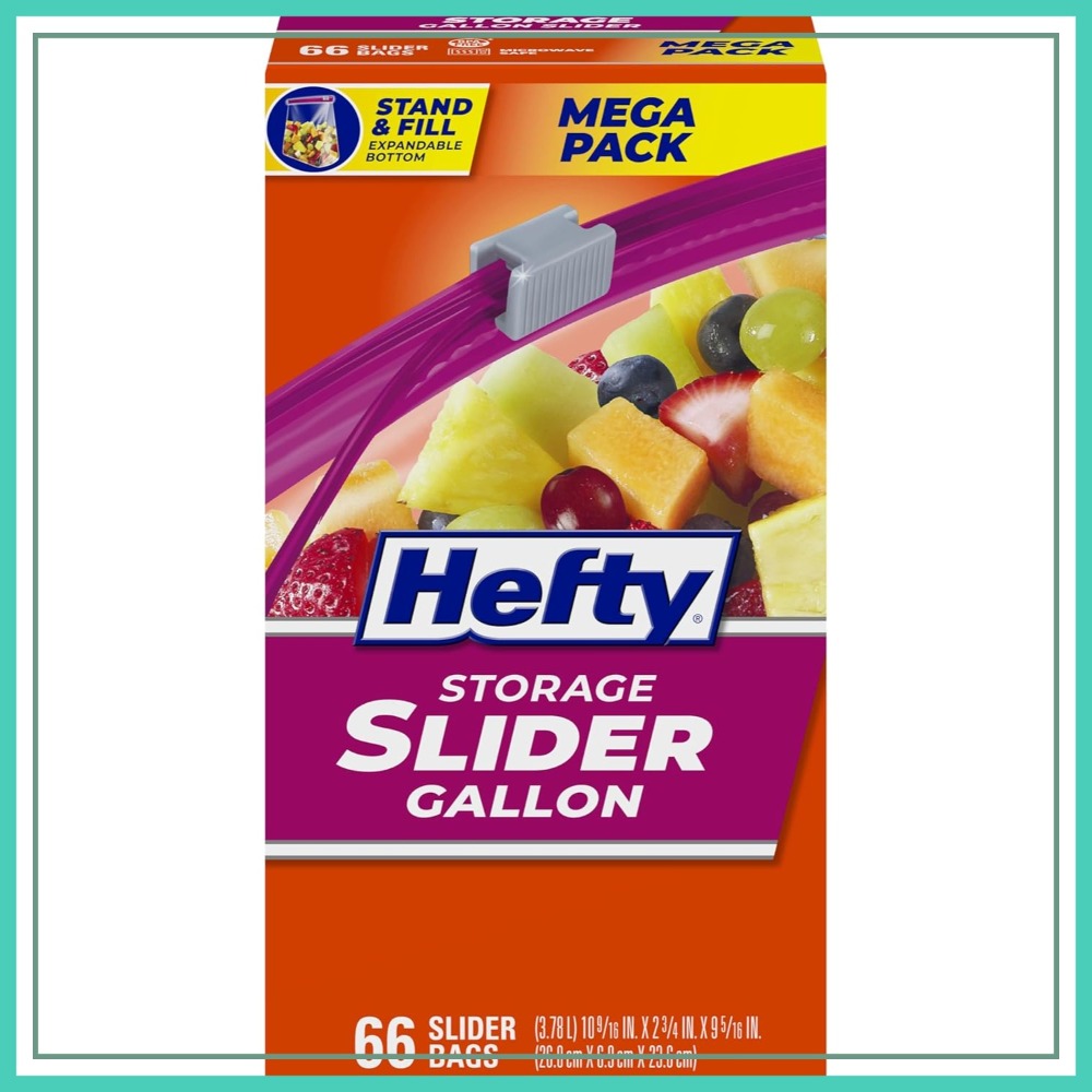Snacks Food In Us - 66 Count Gallon Size Slider Storage