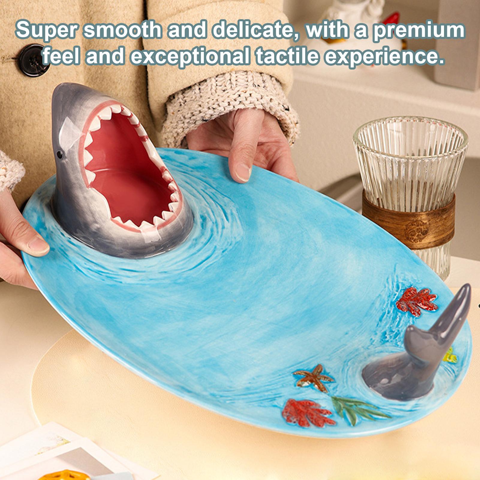 Food Snacks In India - Shark Sushi Plate Shark Ceramic Japanese