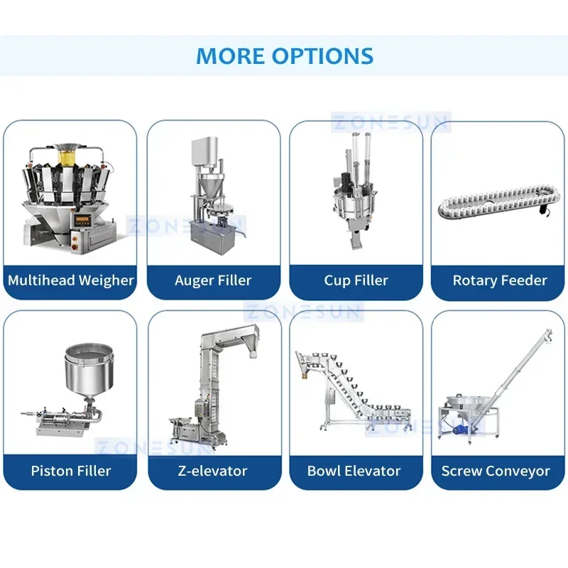 Snacks Food In Us - ZONESUN ZS-VPM16 Rotary Vacuum Sealing Machine