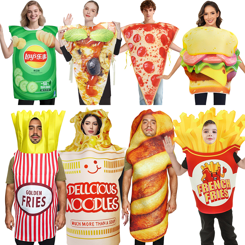 Snacks Food In Us - Adult Kids Sponge Suit Snack Fun