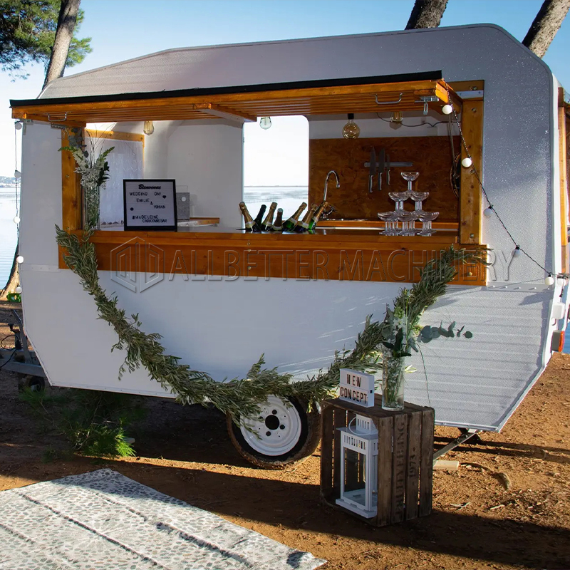 Street Food Snacks - Popular Mobile Food Trailer Street Breakfast
