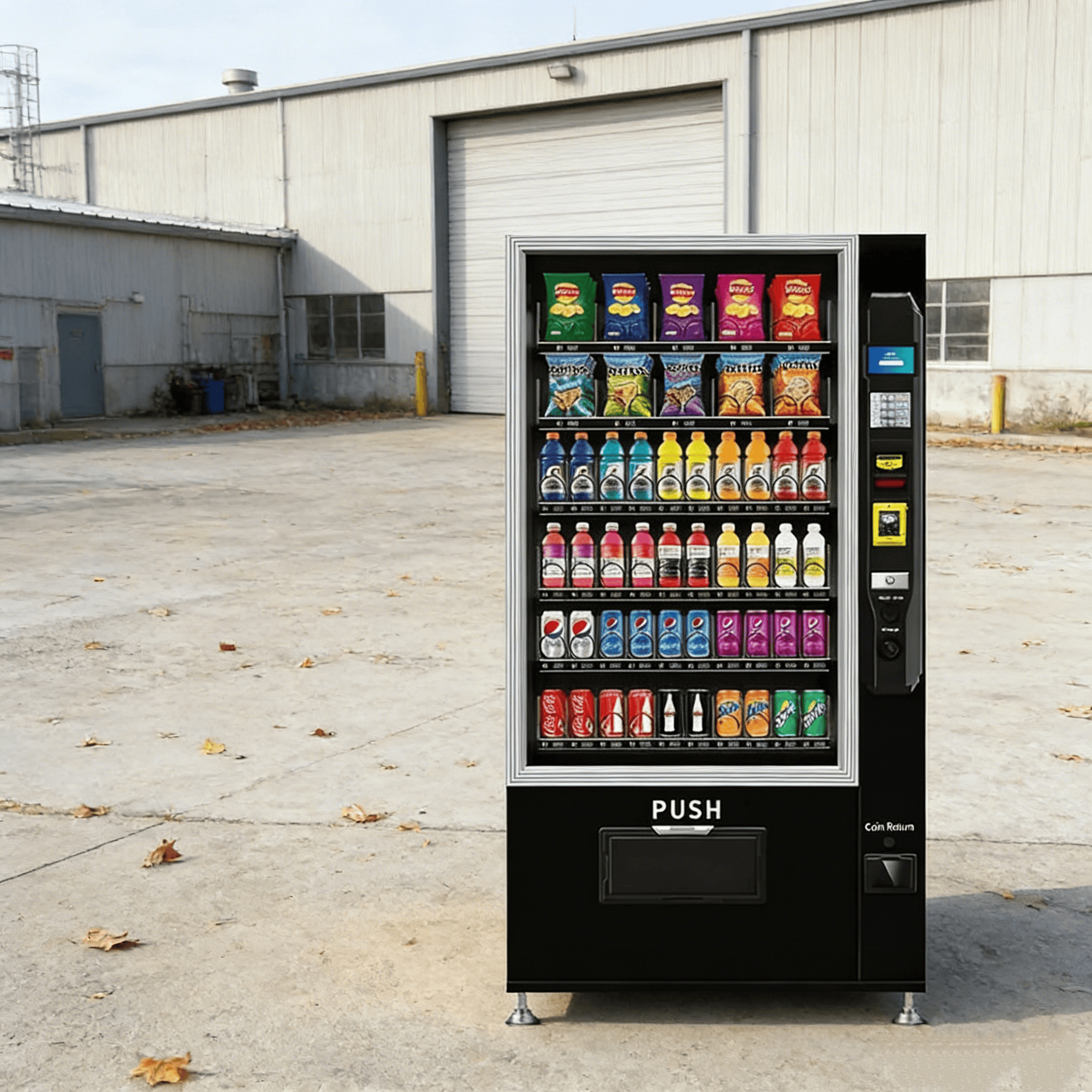 Snacks Food In Us - Classic Combo Vending Machine with Refrigerator