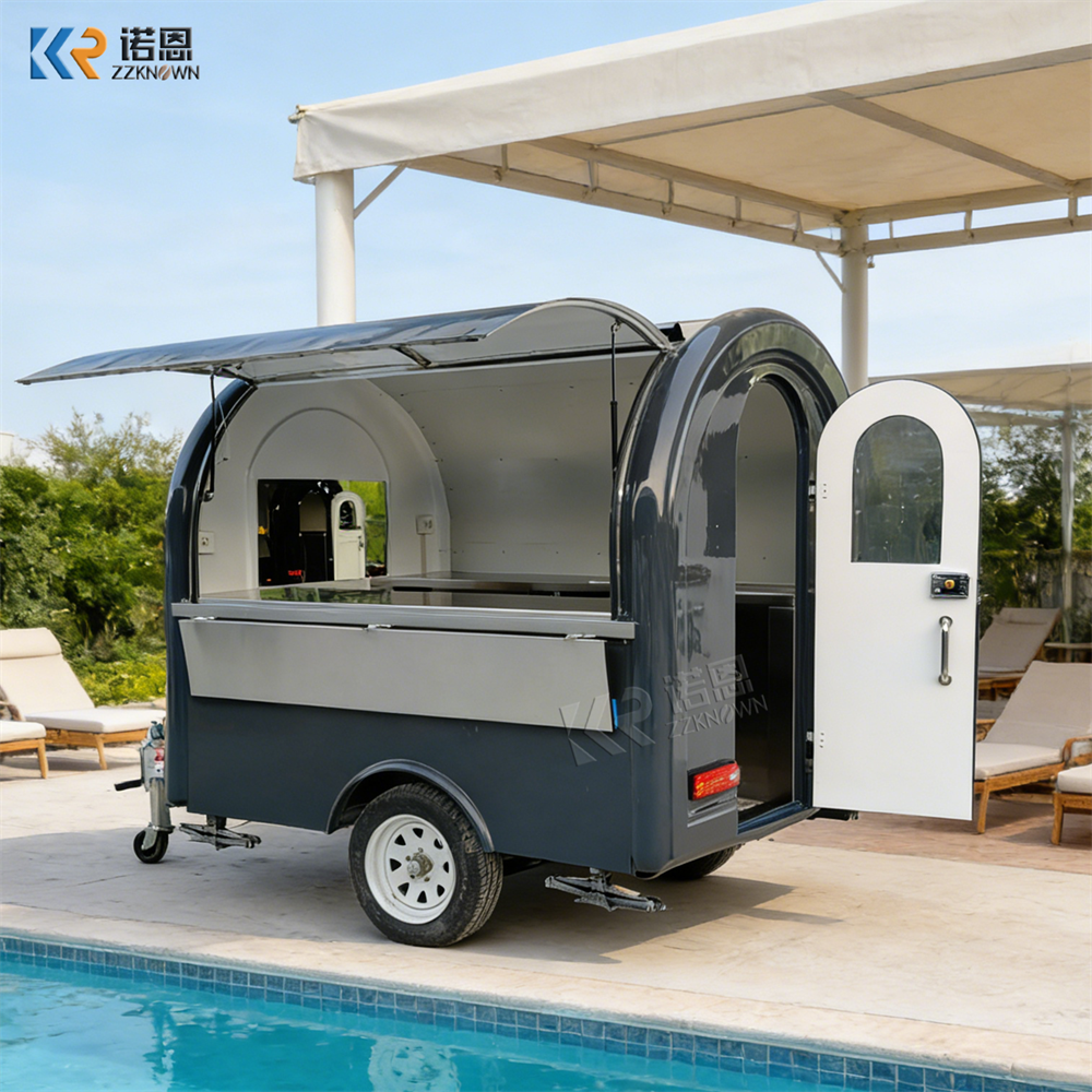 Street Food Snacks - Street Concession Dessert Food Truck Trailer