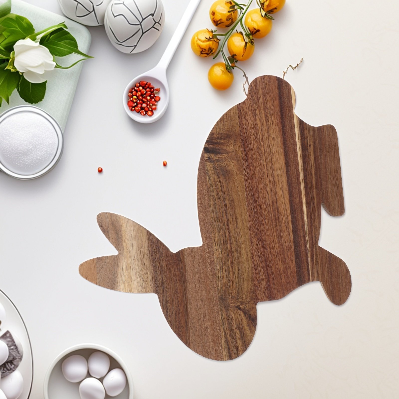 Snacks Food In Us - Bunny Shaped Wooden Cutting Board for