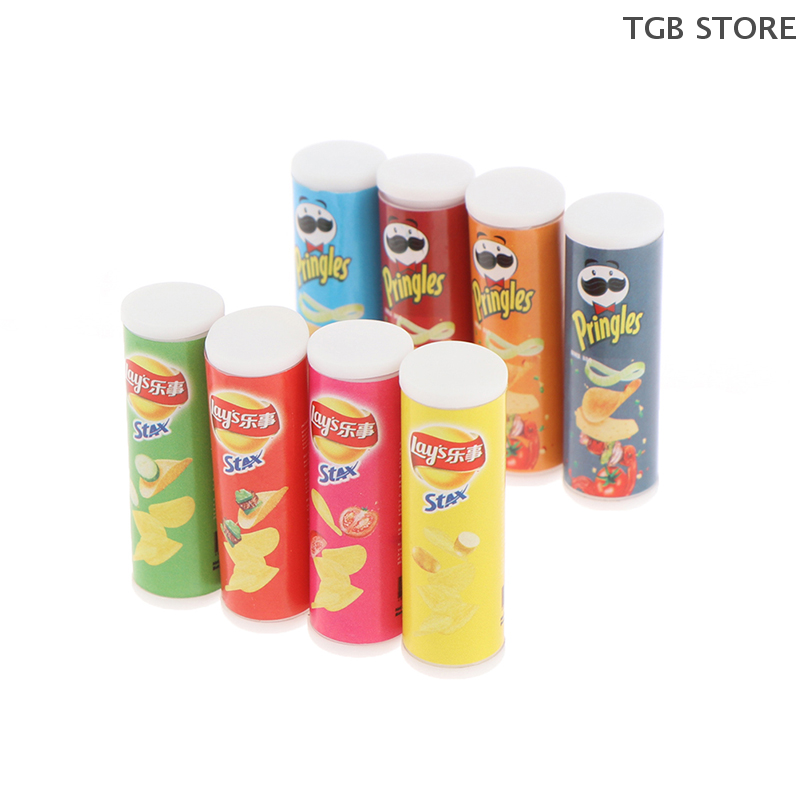 Food Snacks Chips - 4Pcs Miniture Simulation ABS Potato Chips