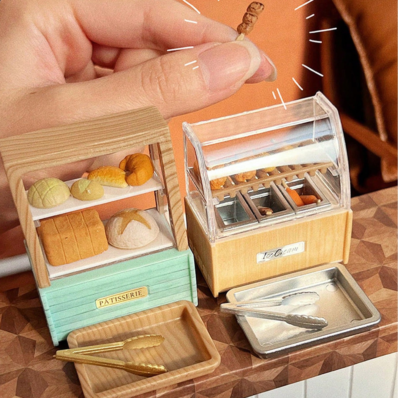 Dollhouse Miniature Bread Cabi - Snacks Food In Us 리뷰 및 가격