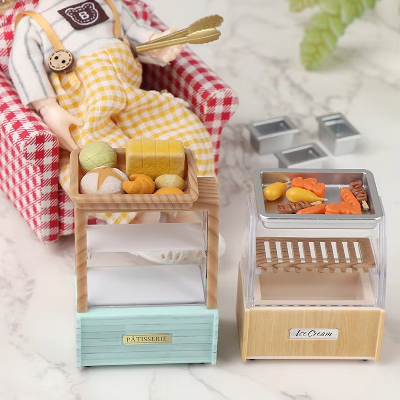 Dollhouse Miniature Bread Cabi - Snacks Food In Us 리뷰 및 가격