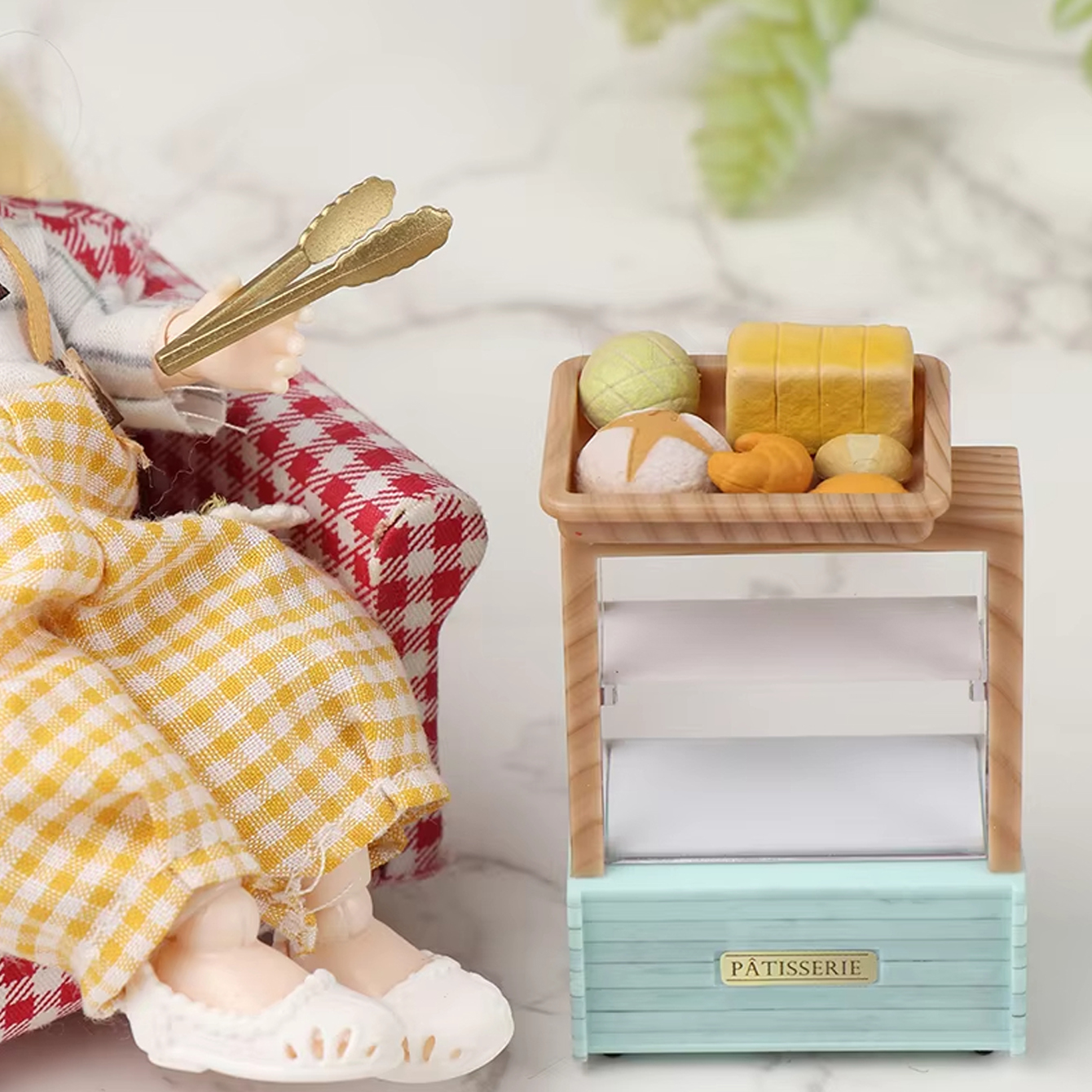 Dollhouse Miniature Bread Cabi - Snacks Food In Us 리뷰 및 가격
