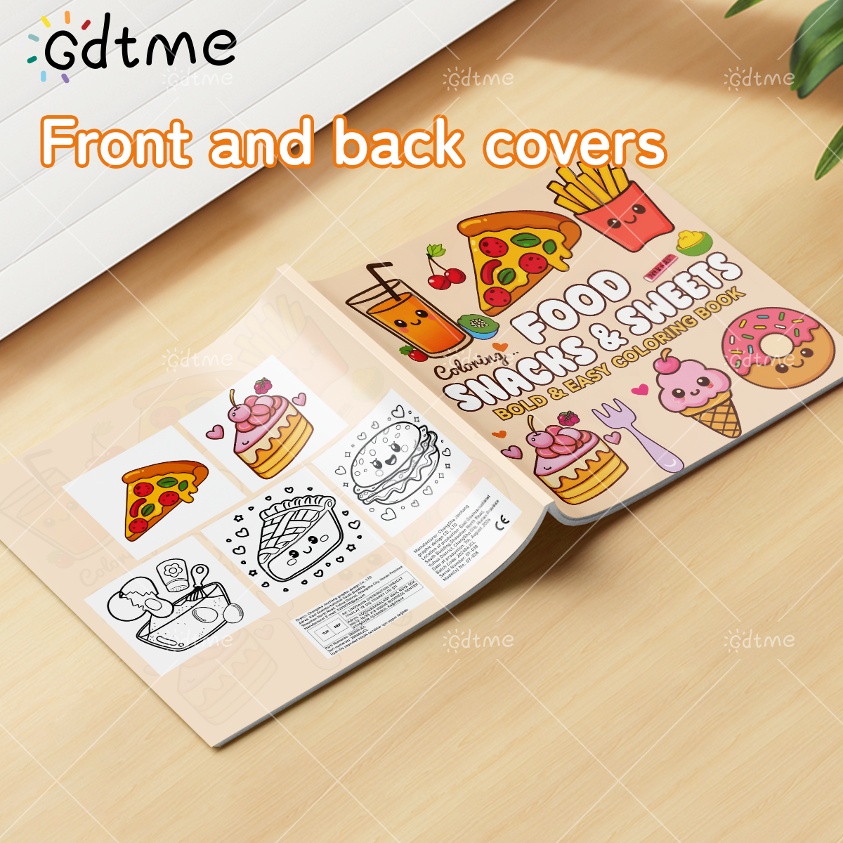 FOOD SNACKS & SWEETS Themed Co - Food And Snacks Coloring Book Bold And Easy 리뷰 및 가격