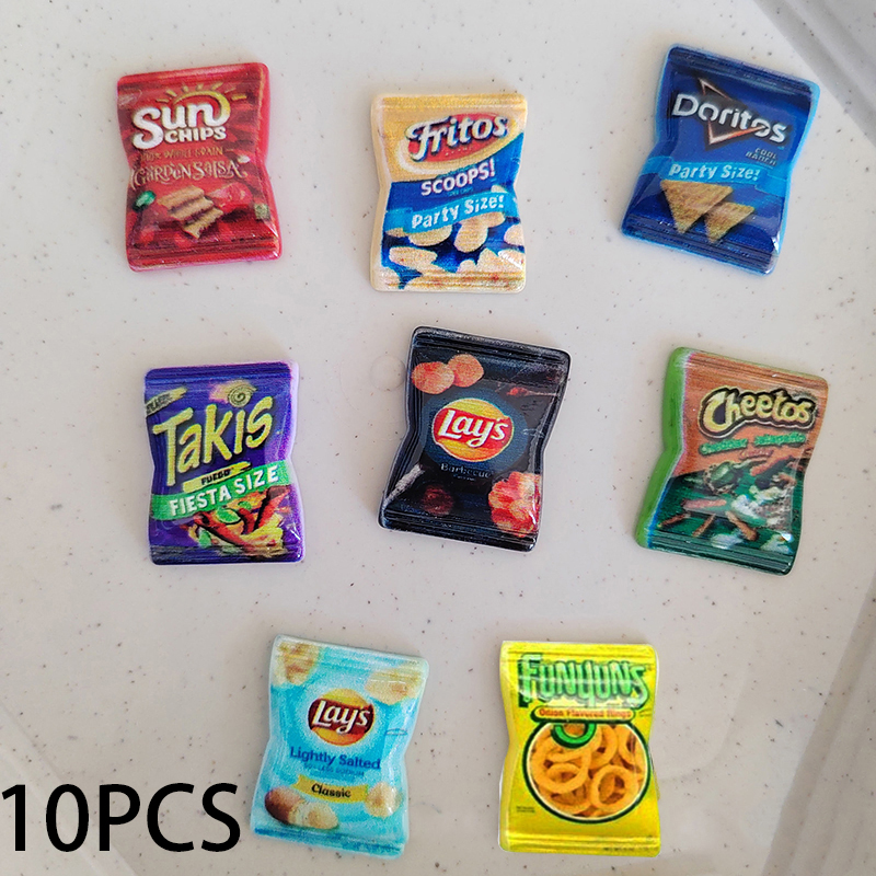 10Pcs Mini Snack Food Dollhous - Food Snacks Chips 리뷰 및 가격