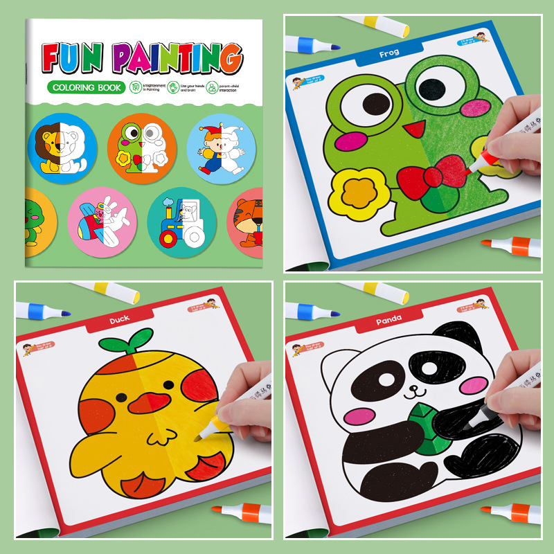 Kids Symmetrical Painting Acti - Food And Snacks Coloring Book Bold And Easy 리뷰 및 가격