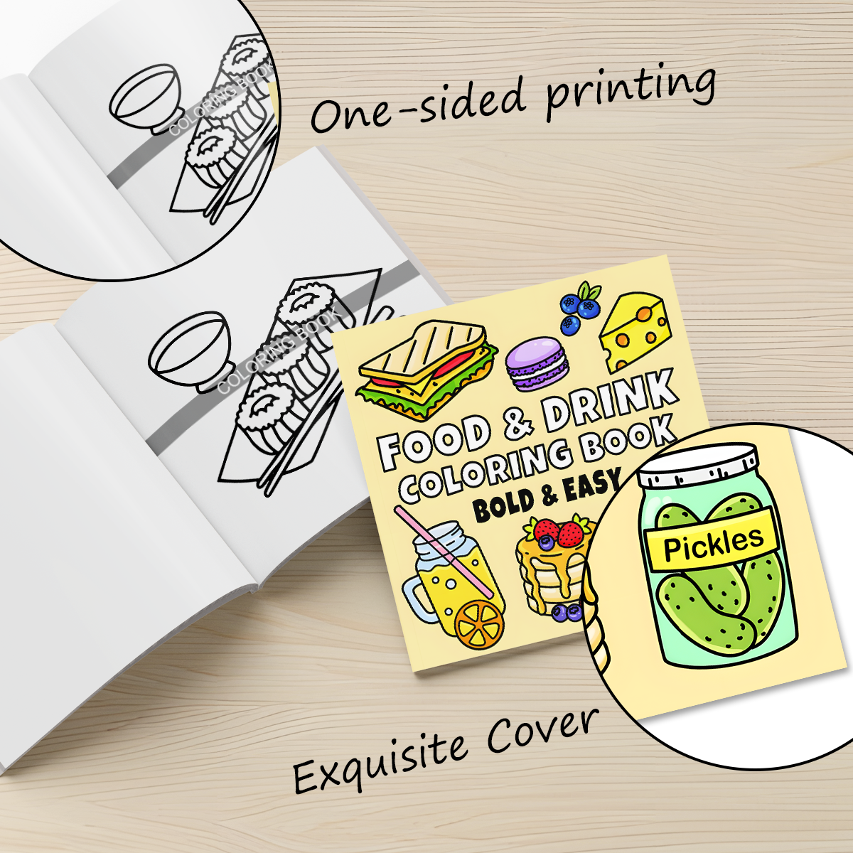 Delicious Treats Coloring Book - Food Snacks Pictures 리뷰 및 가격