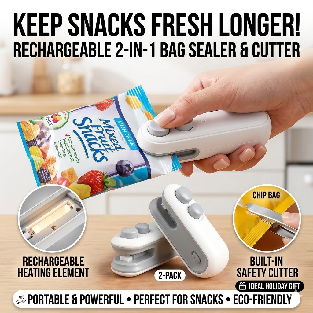 Mini Portable Snack Bag Sealer - Quick Food Snacks 리뷰 및 가격