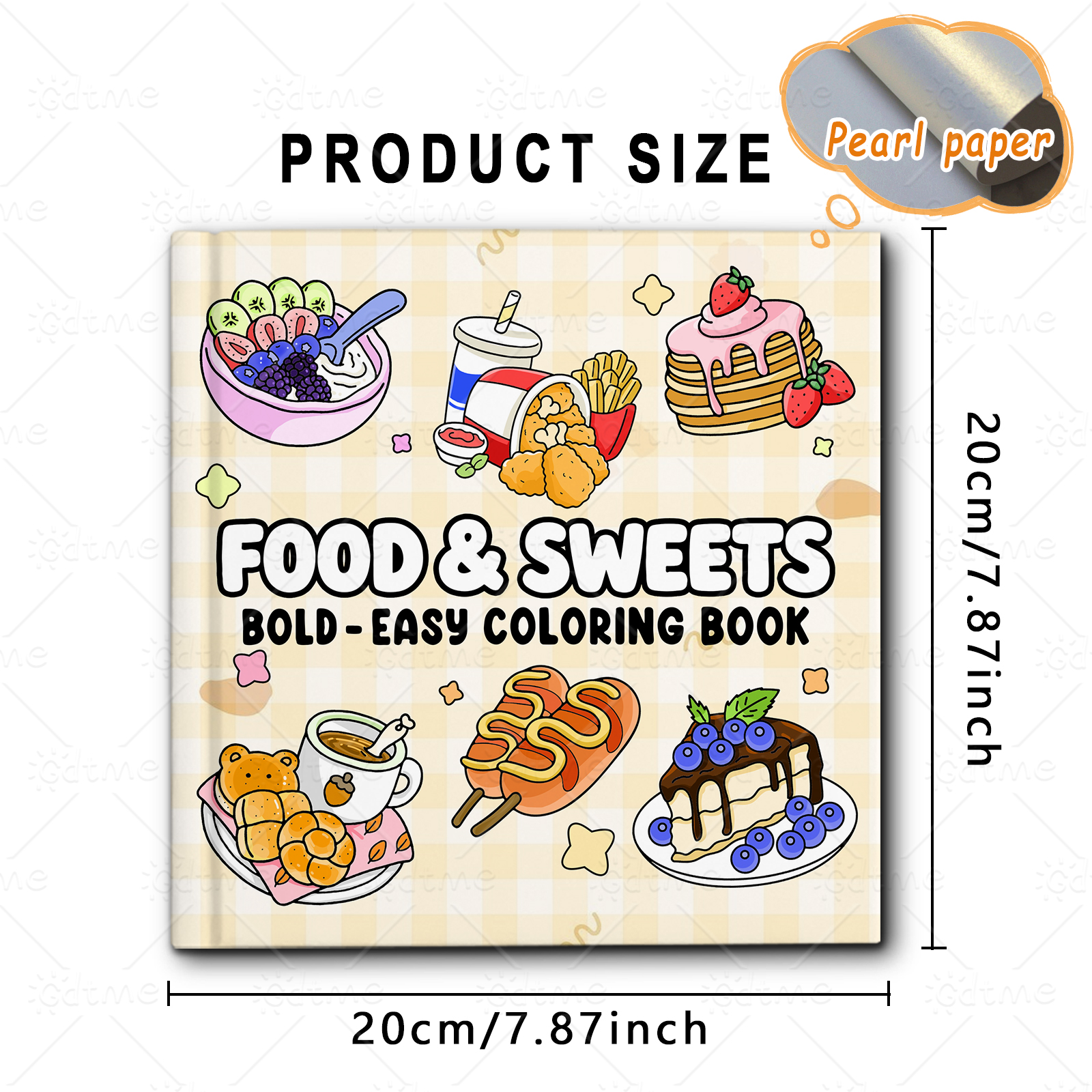 FOOD SWEETS Bold-easy Patterns - Food And Snacks Coloring Book Bold And Easy 리뷰 및 가격