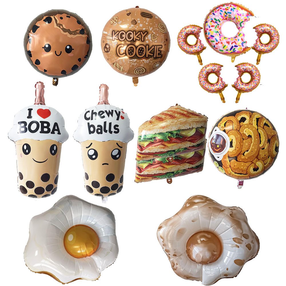 Food Themed Balloons Giant Fri - Food Snacks Chips 리뷰 및 가격
