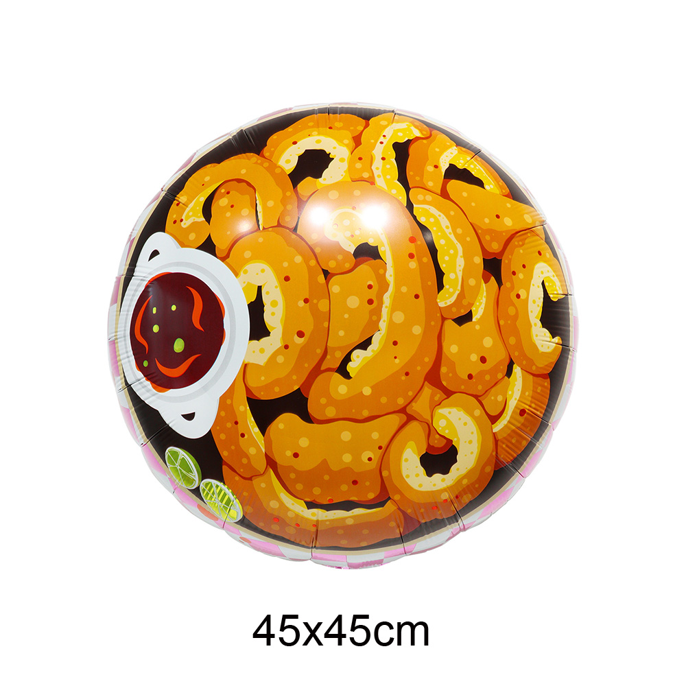 Food Themed Balloons Giant Fri - Food Snacks Chips 리뷰 및 가격