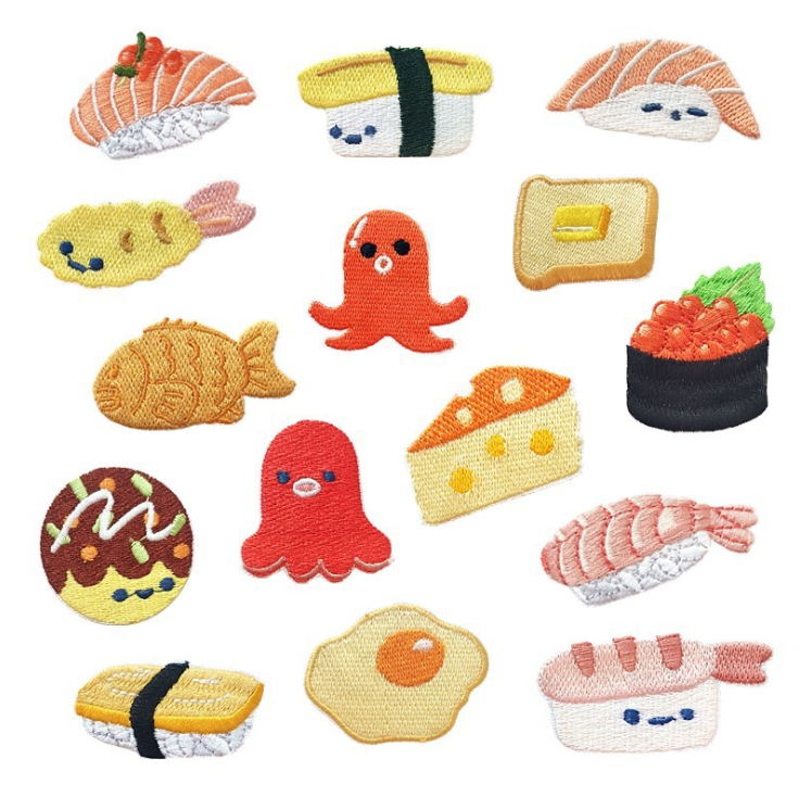 10 Pcs Embroidery Patch Popula - Food Snacks Pictures 리뷰 및 가격