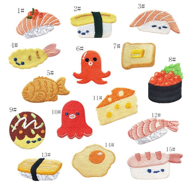 10 Pcs Embroidery Patch Popula - Food Snacks Pictures 리뷰 및 가격