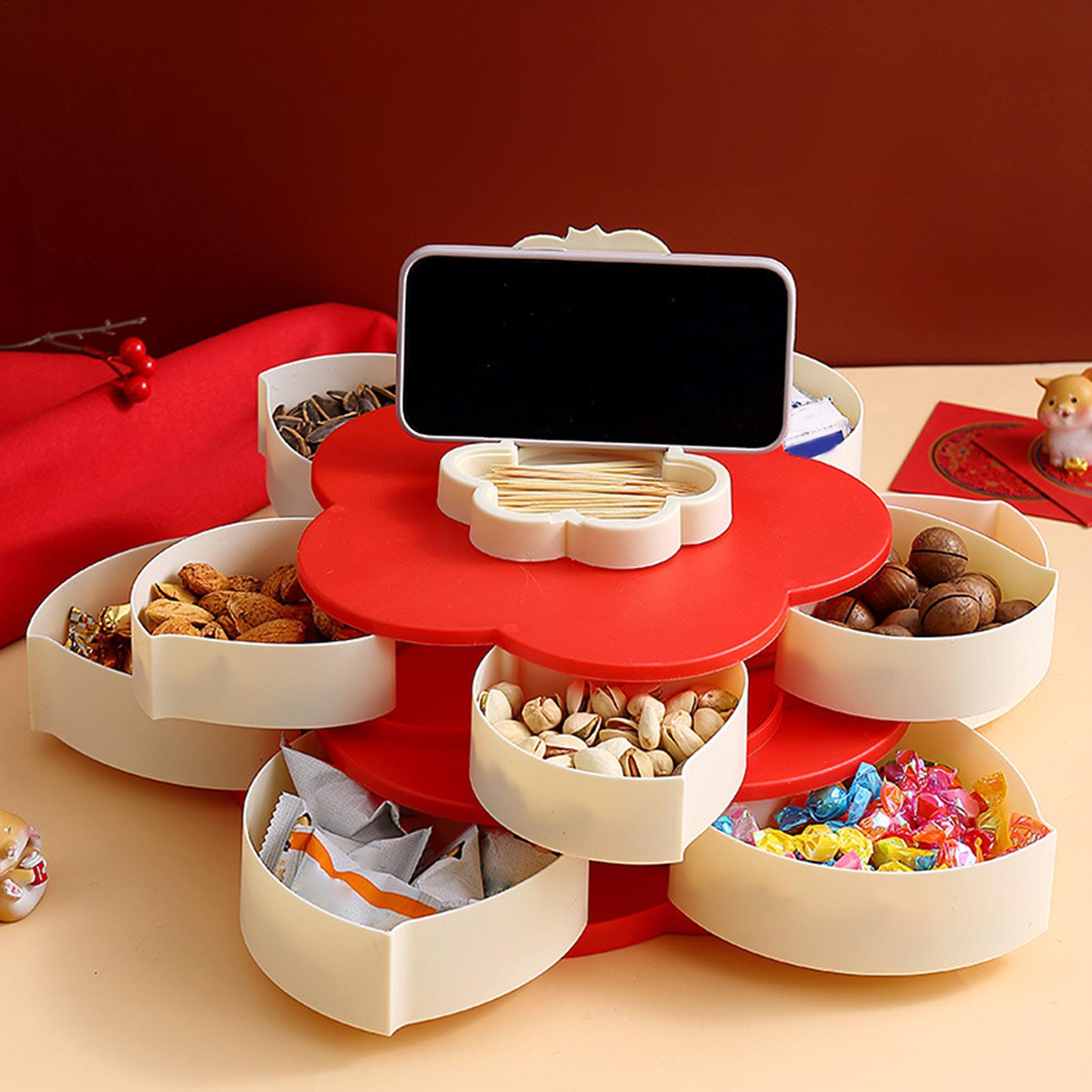 Divided Serving Tray Petal Sha - Food Snacks In India 리뷰 및 가격