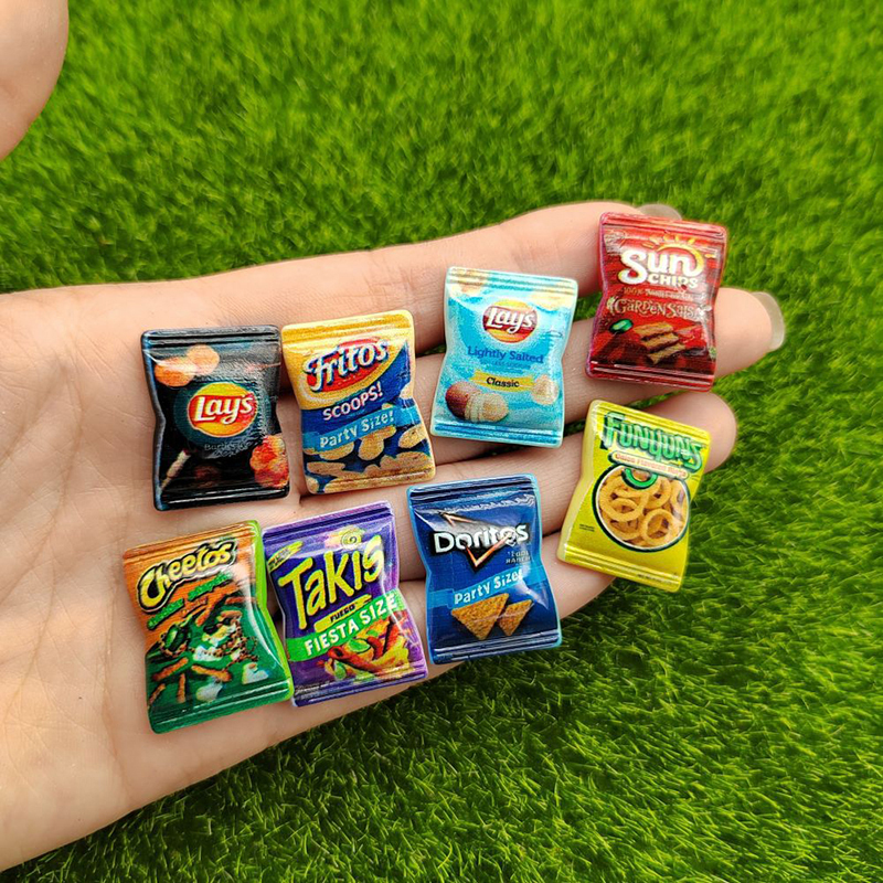 【F】10Pcs Random Simulation Pot - Food Snacks Chips 리뷰 및 가격