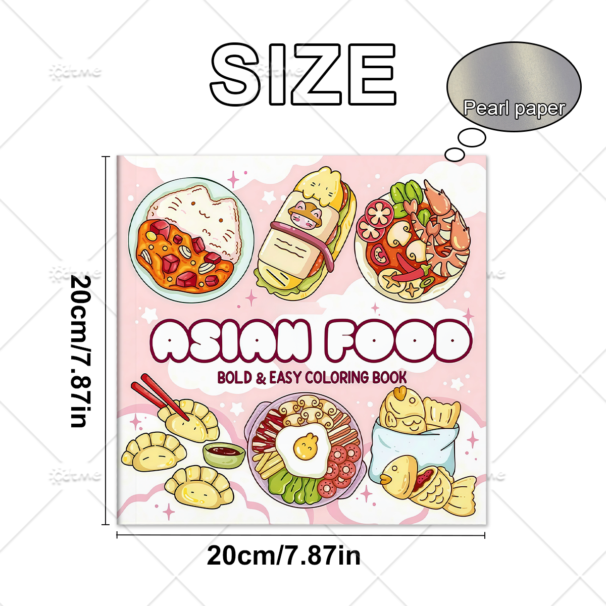 ASIAN Food Bold-easy Patterns  - Food And Snacks Coloring Book Bold And Easy 리뷰 및 가격