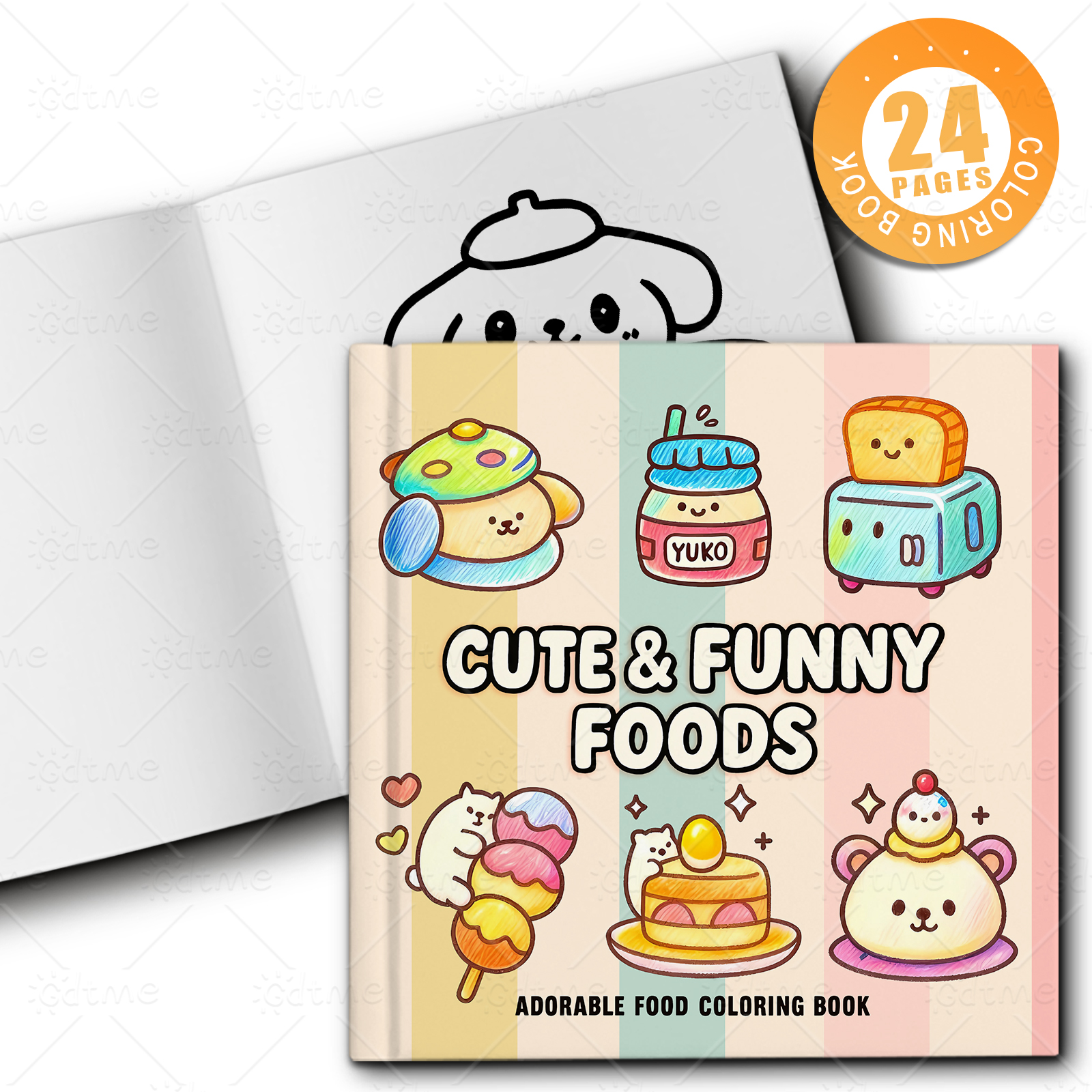 CUTE & FUNNY FOODS Bold-easy P - Food And Snacks Coloring Book Bold And Easy 리뷰 및 가격