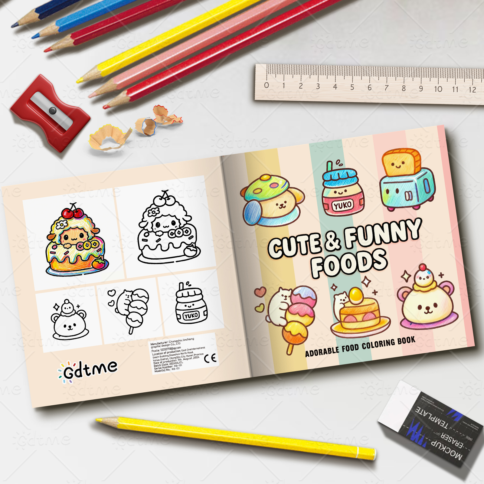 CUTE & FUNNY FOODS Bold-easy P - Food And Snacks Coloring Book Bold And Easy 리뷰 및 가격