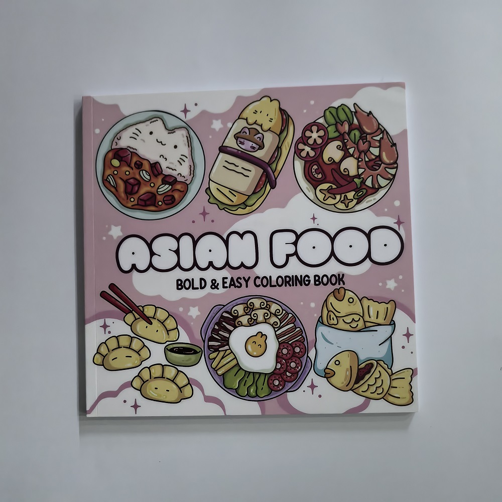 Asian Food Easy-bold Coloring  - Food And Snacks Coloring Book Bold And Easy 리뷰 및 가격