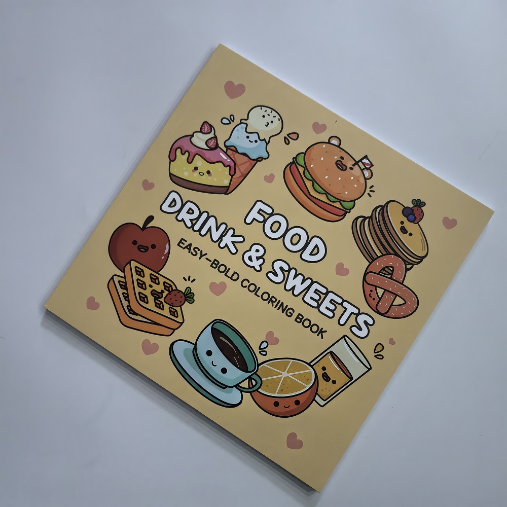 Food Drink & Sweets Easy-bold  - Food And Snacks Coloring Book Bold And Easy 리뷰 및 가격