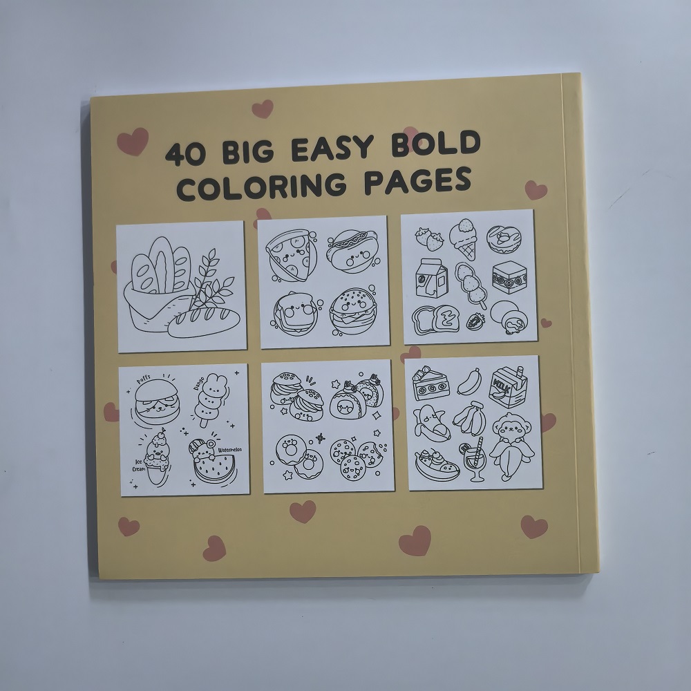Food Drink & Sweets Easy-bold  - Food And Snacks Coloring Book Bold And Easy 리뷰 및 가격