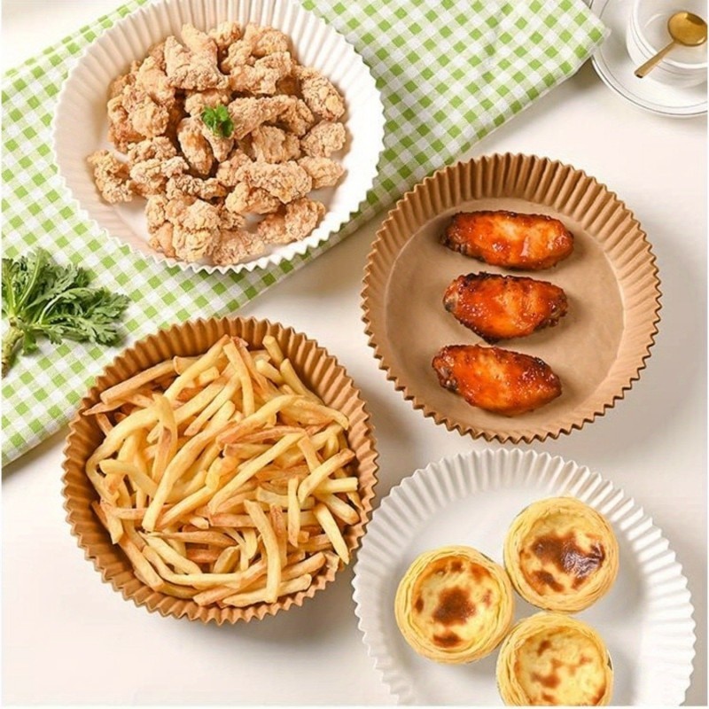 50Pcs Round Air Fryer Disposab - Food Snacks Chips 리뷰 및 가격