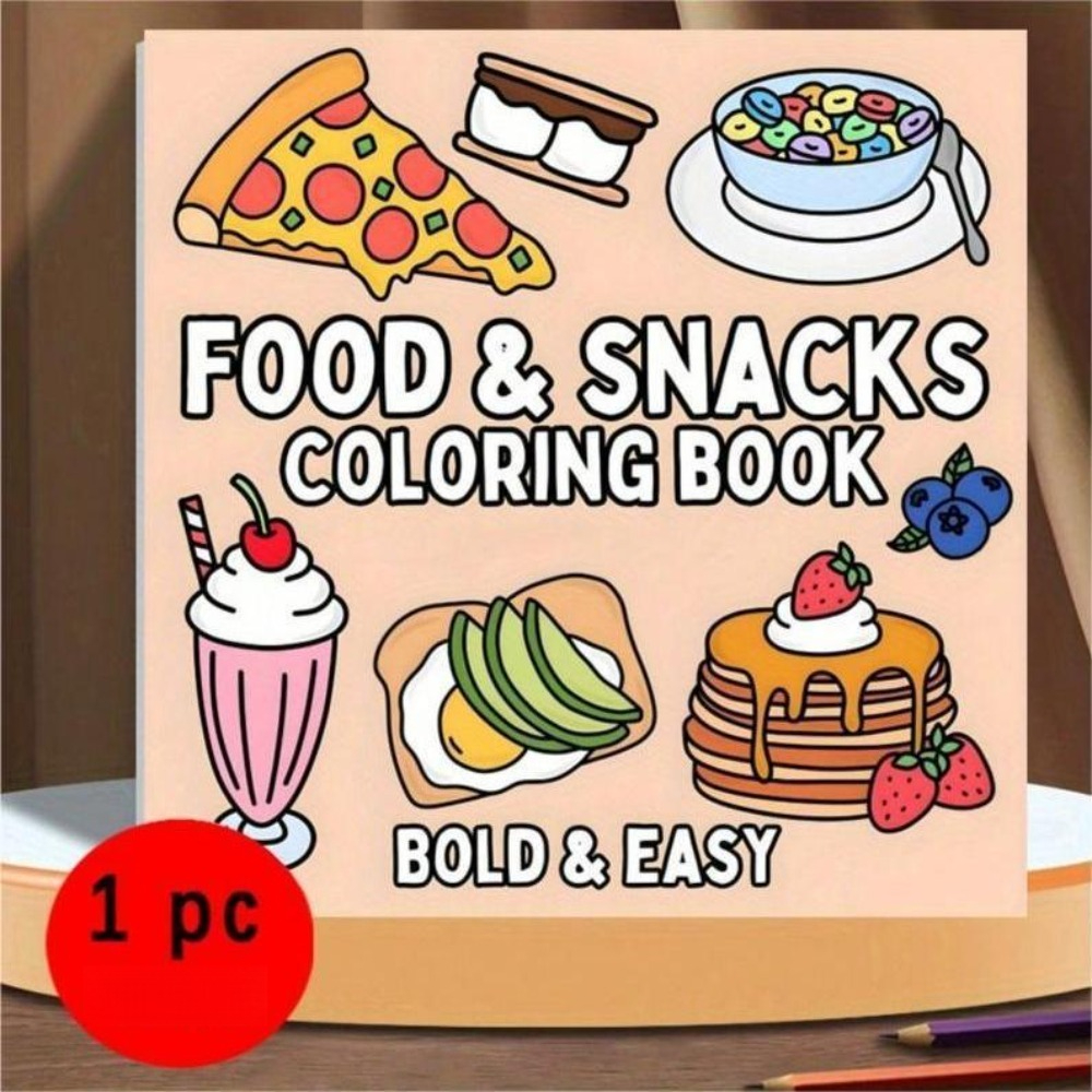 Food and Snacks Coloring Book  - Food And Snacks Coloring Book Bold And Easy 리뷰 및 가격