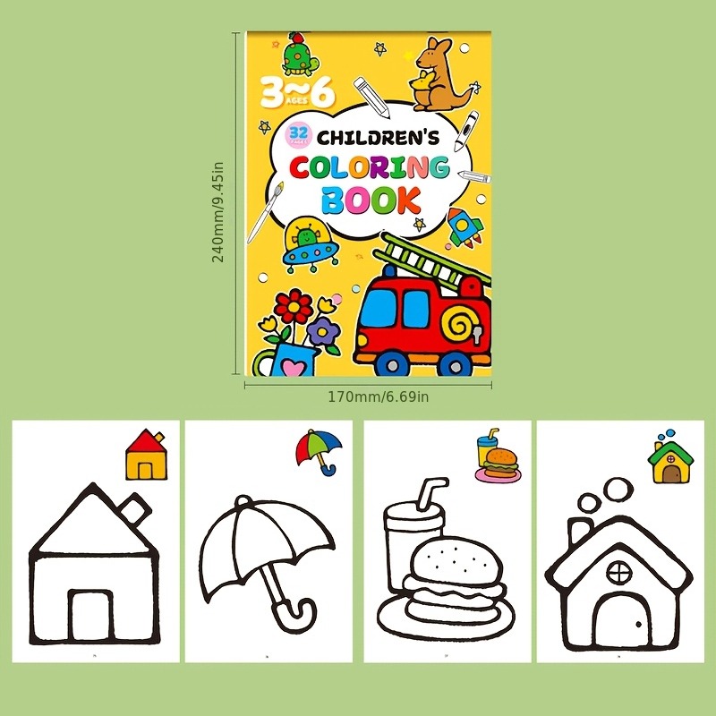 Children's Drawing Book, Conta - Food And Snacks Coloring Book Bold And Easy 리뷰 및 가격