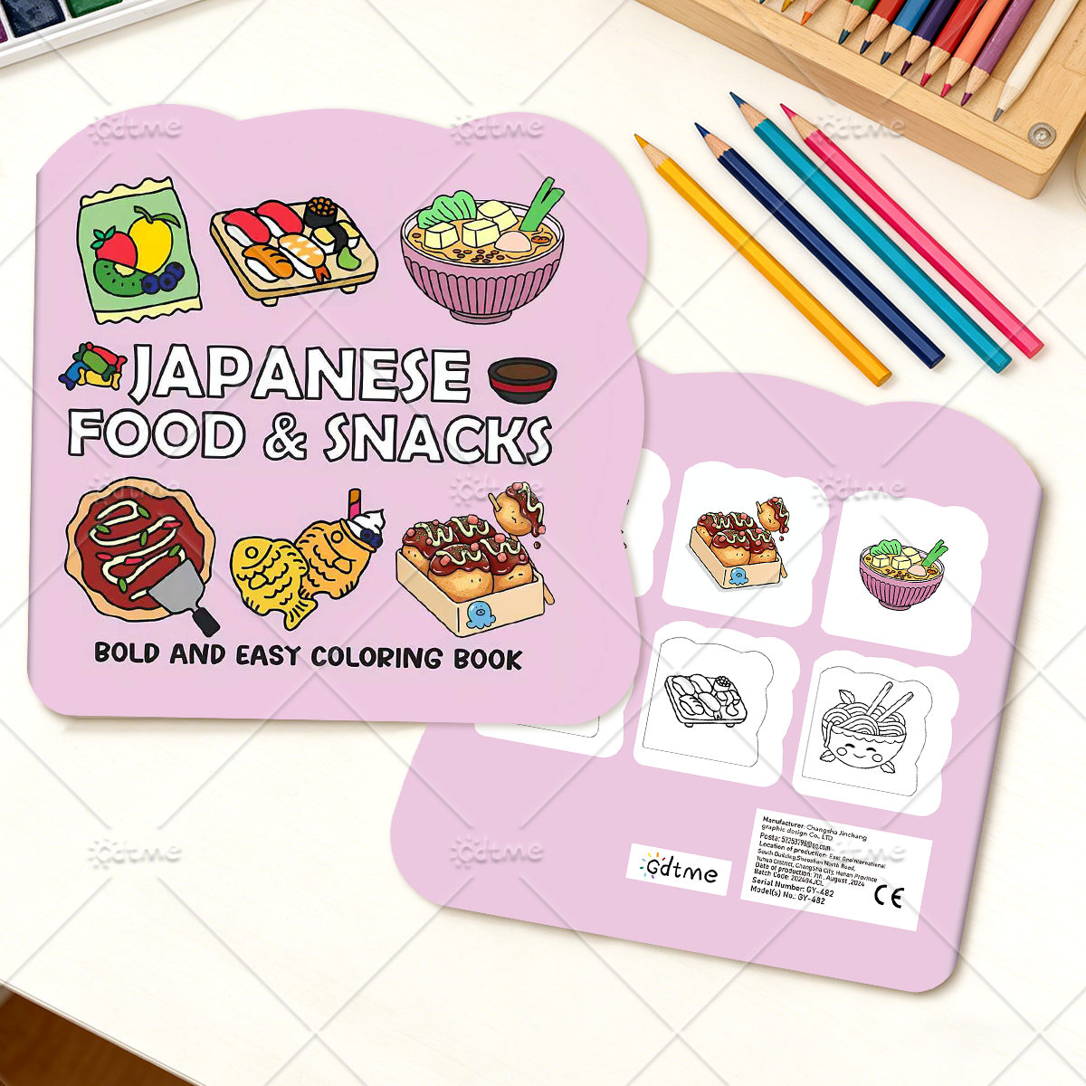 JAPANESE FOOD & SNACKS Irregul - Food And Snacks Coloring Book Bold And Easy 리뷰 및 가격