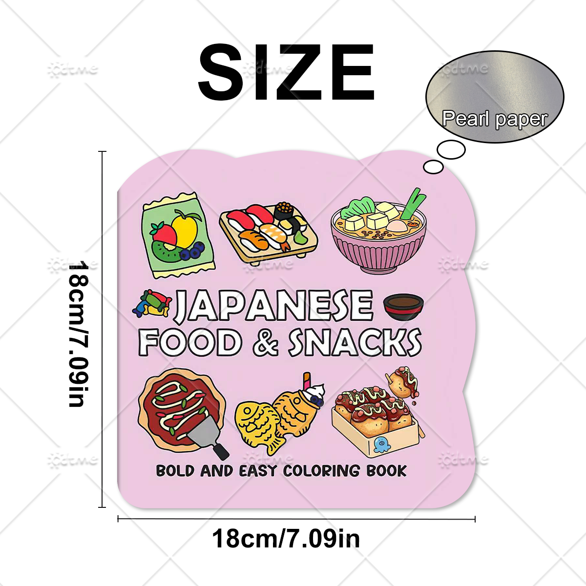 JAPANESE FOOD & SNACKS Irregul - Food And Snacks Coloring Book Bold And Easy 리뷰 및 가격